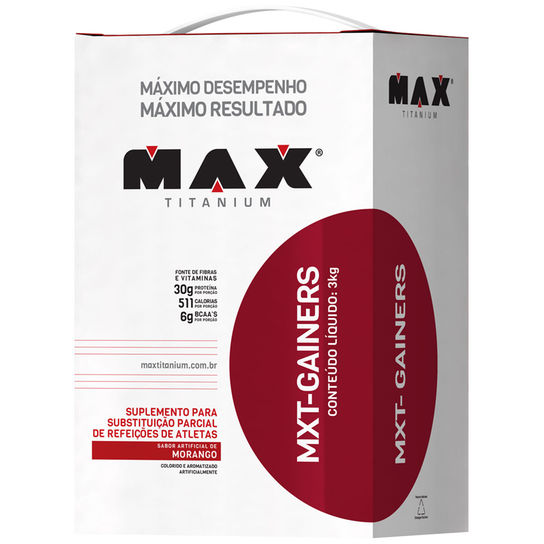 TopWay Suplementos - MXT Gainers 3 kg - Massa - Max Titanium